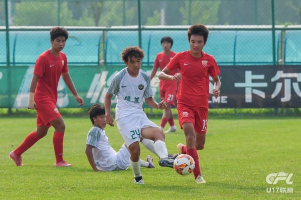 中青赛U17组：海港U17队2-1浙江U17队，6胜1平排名