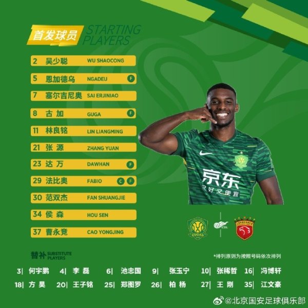 💪 强强对话！北京国安今日杆位