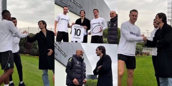 都体：网球运动活动      运动活动    员穆塞蒂探班尤